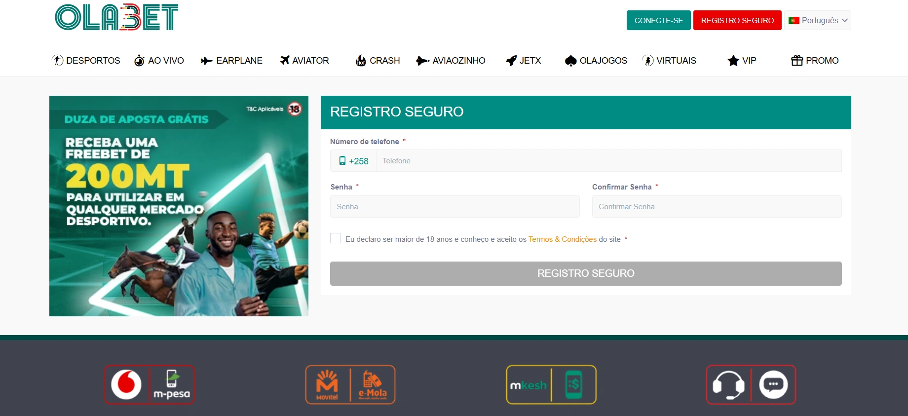 Como se registar no Aviator de forma rápida e segura?